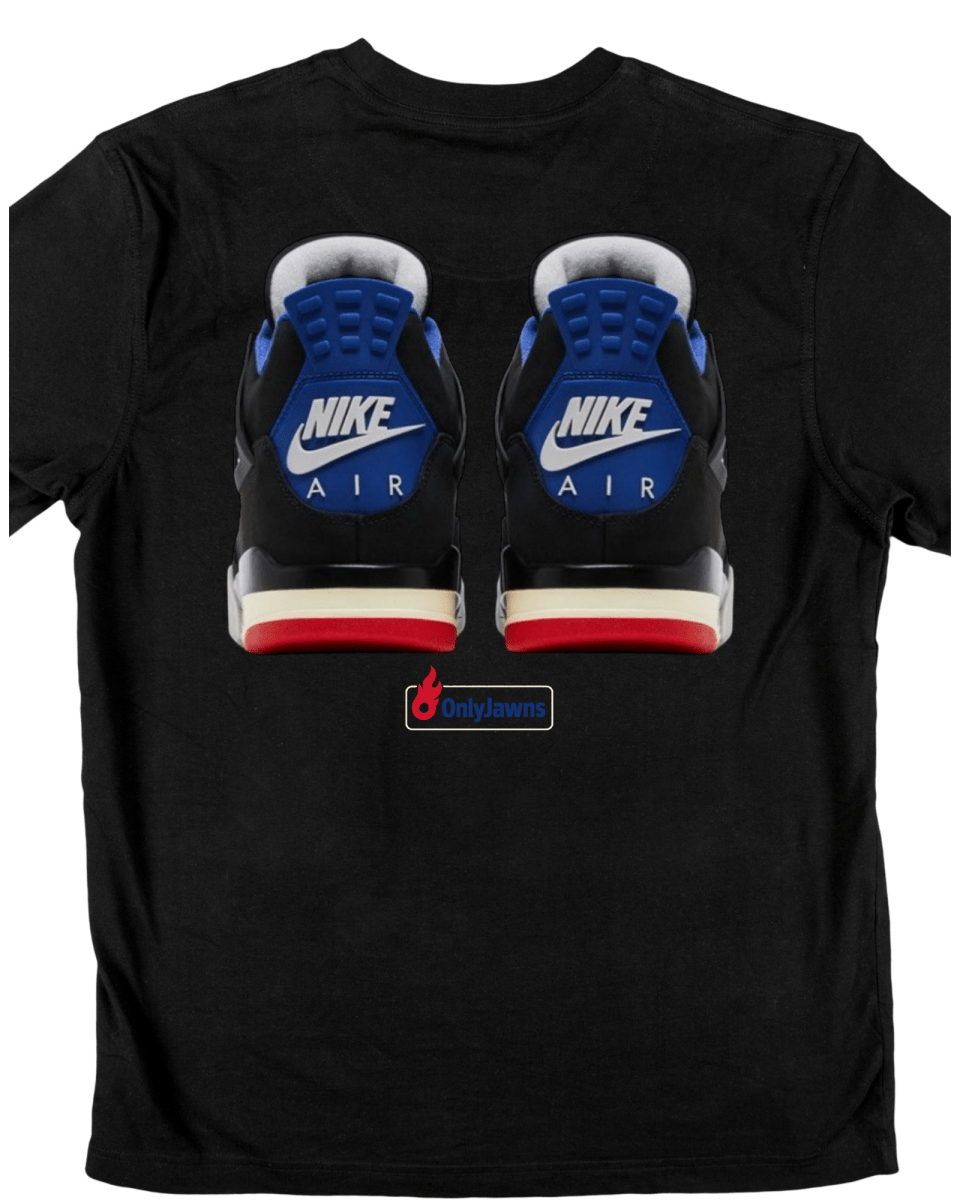 Jordan 4 Rare Air NIKE AIR - Only Jawns - Black T-Shirt