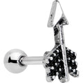 16G 1/4 Straight Arrow Cartilage Tragus Earring
