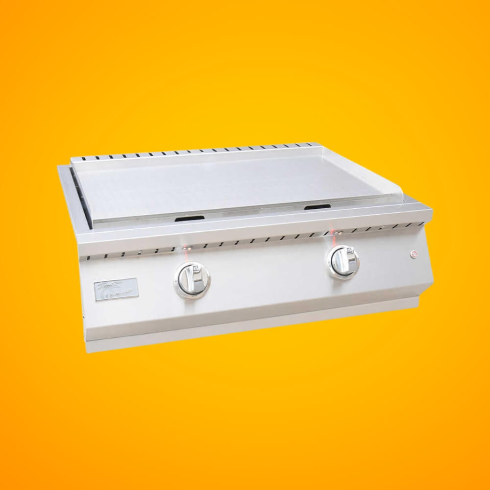KoKoMo Grills 30-Inch Professional 36K BTU Griddle Outdoor Kitchen Flat Grill With Illuminted Control Knobs (SAK28914)