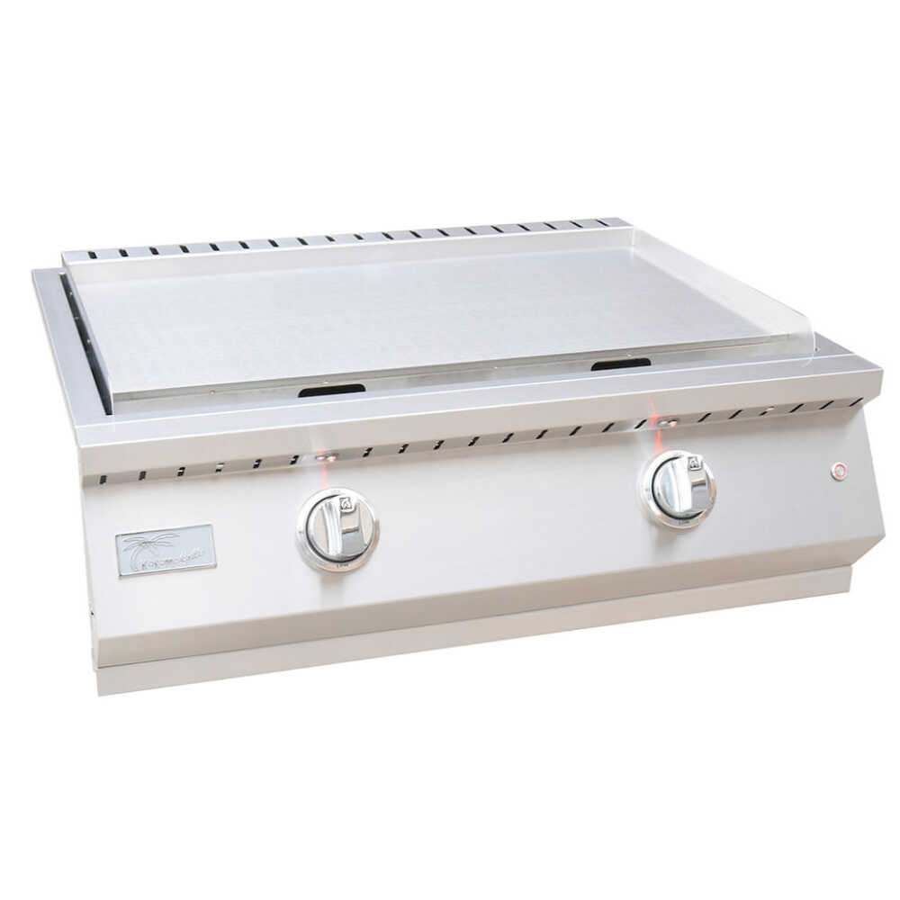 KoKoMo Grills 30-Inch Professional 36K BTU Griddle Outdoor Kitchen Flat Grill With Illuminted Control Knobs (SAK28914)