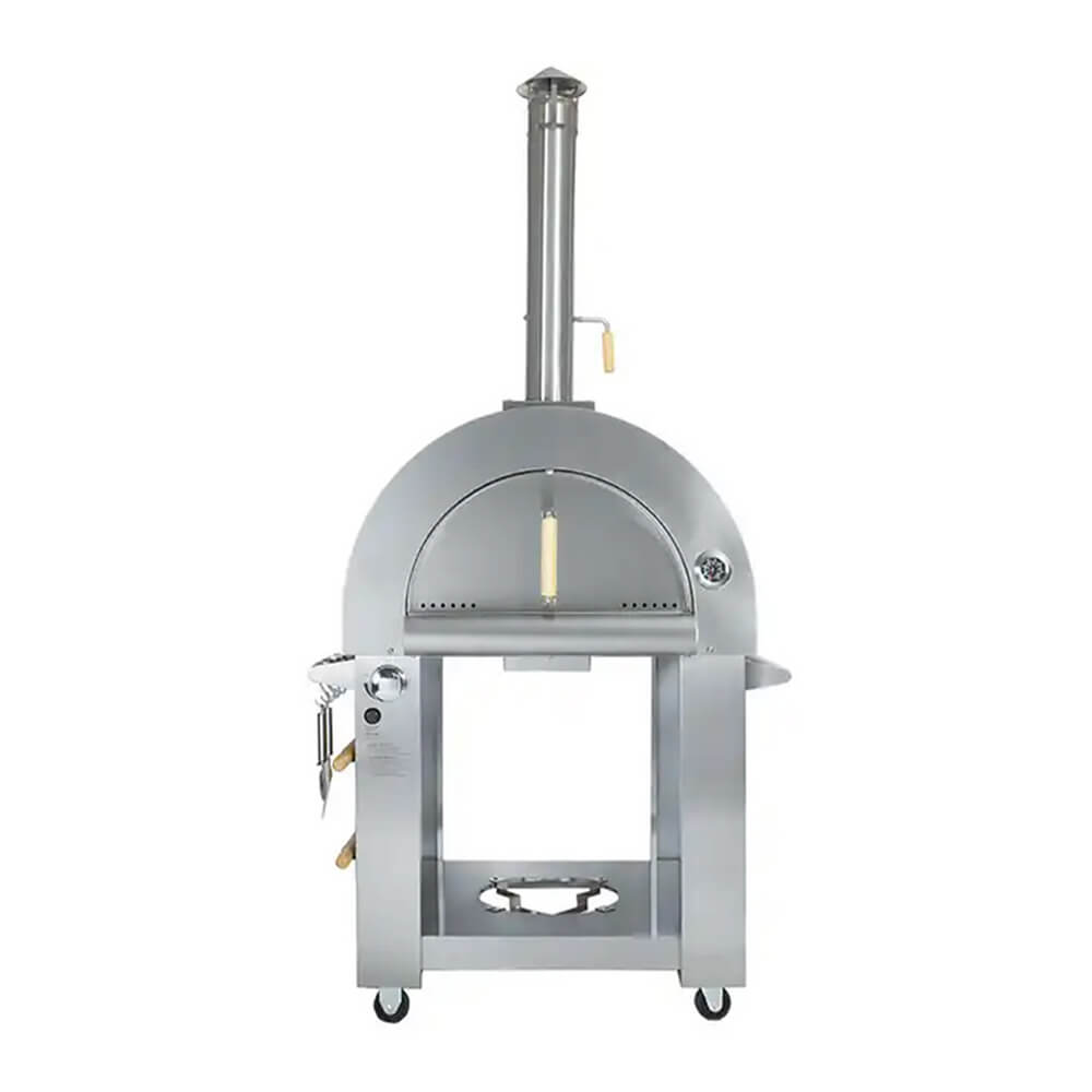 KoKoMo Grills Premium 32-Inch Stainless Steel Dual Fuel Gas Or Wood Fired Pizza Oven [KO-PIZZAOVEN] (SAK14753)