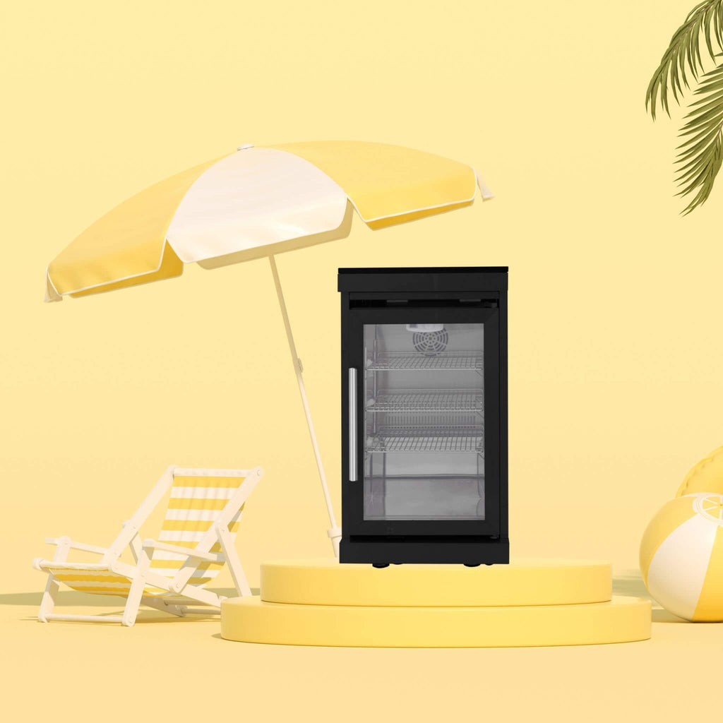 Large 68L Stainless Steel Single-Door Fridge For Outdoor Kitchen Islands (SAK15296)