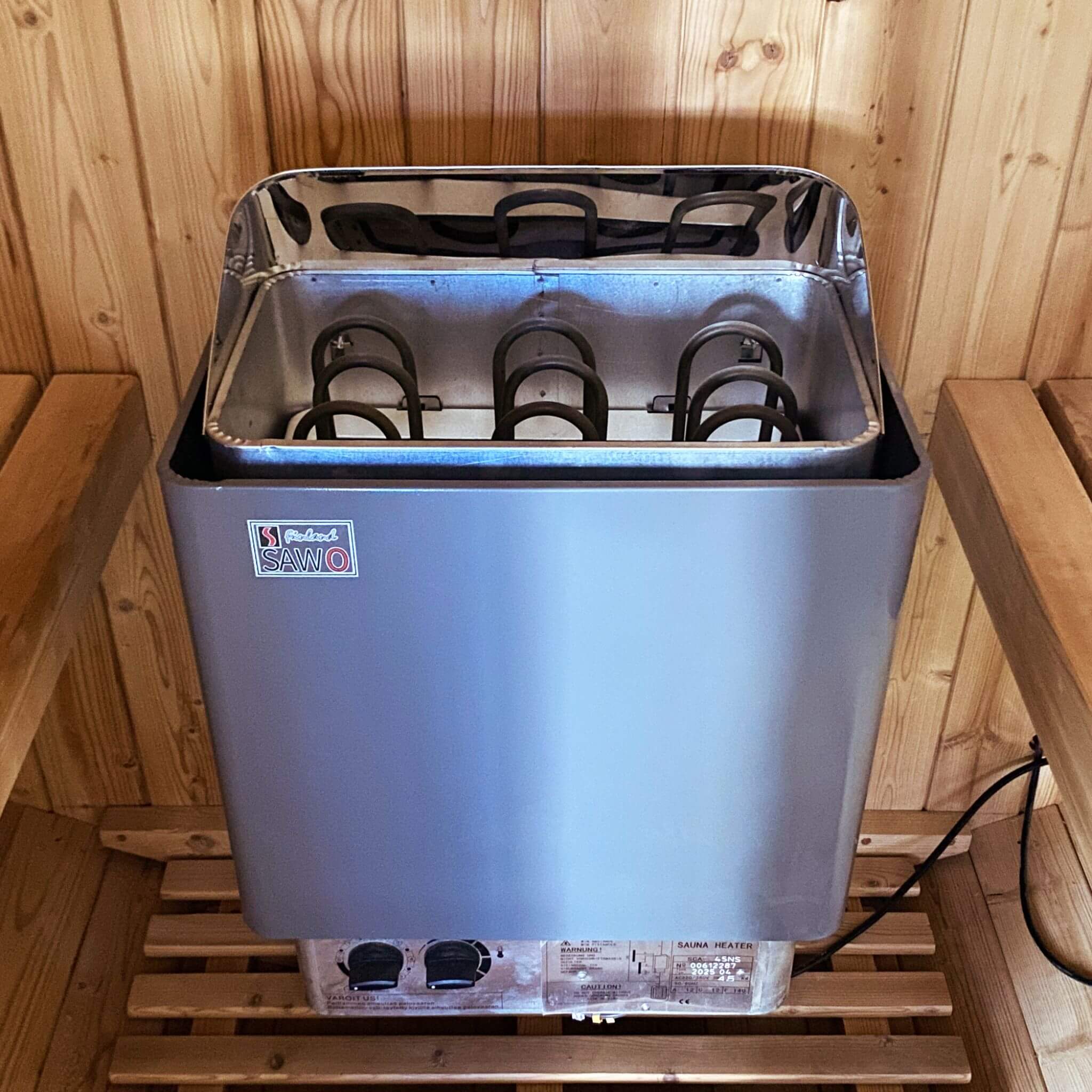 Thermora Ignite Large Premium American White Oak Outdoor Wooden Barrel Sauna With 4.5KW Sauna Heater (SAK45968)