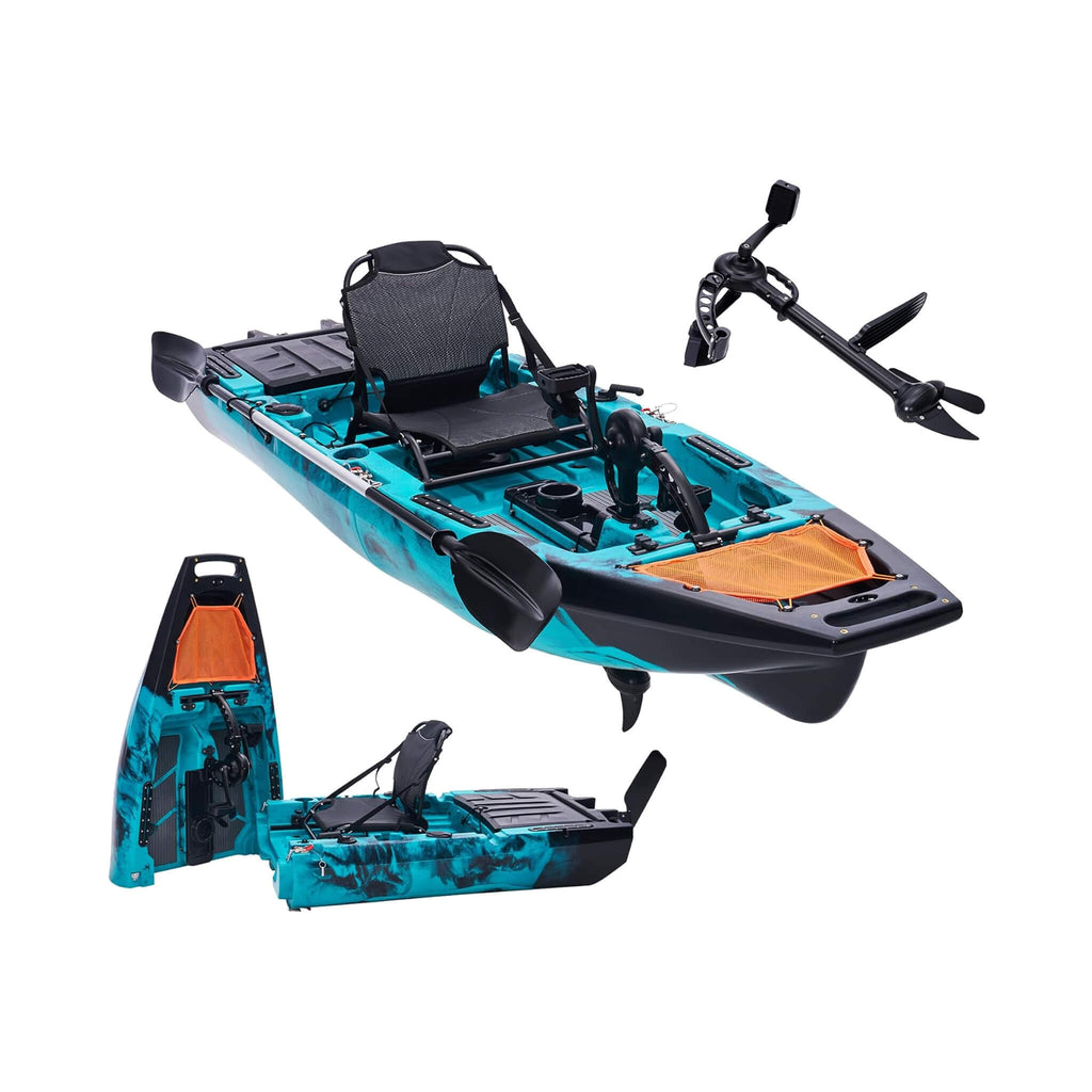 Lightweight 10FT 1-Person Modular Fishing Kayak With Propeller Drive System (SAK67032)