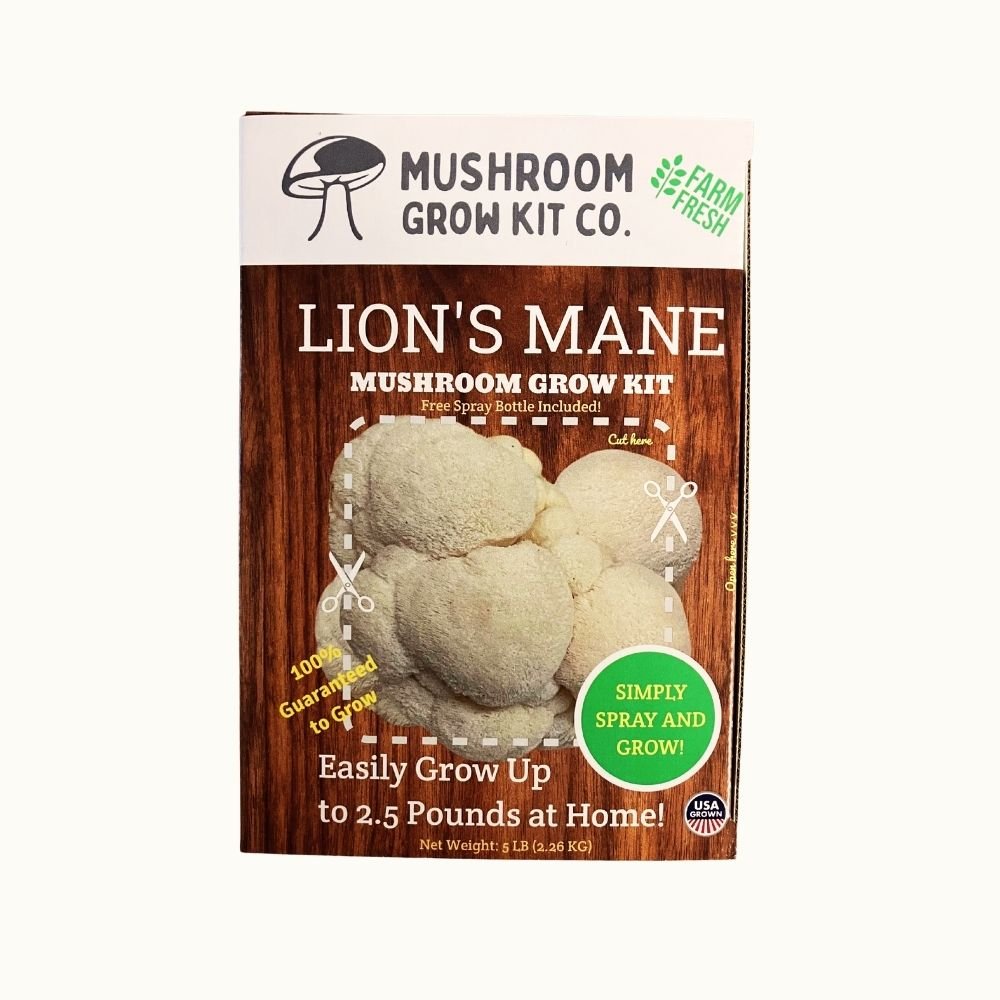 Lion's Mane Mushroom Growing Kit - 5 LBS Spray and Grow
