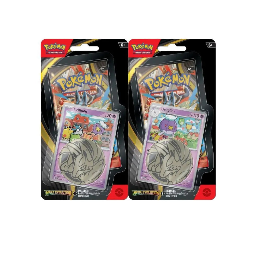Pokemon TCG Mega Evolution 2 Pack Blisters Drifloon & Drifblim