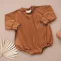 Long-Sleeved Pocket Tee Romper *0-3m left