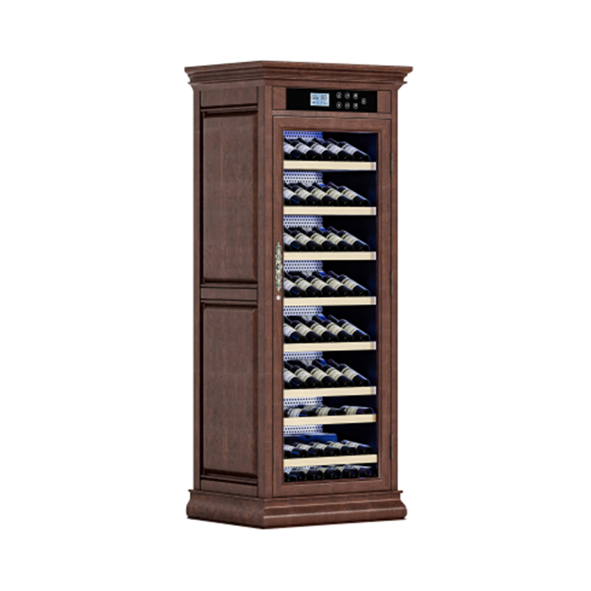Nuvia 102-Bottle 10.6 Cu.Ft Wine Cooler Cabinet With LED Lighting And Temperature Control (SAK69027)