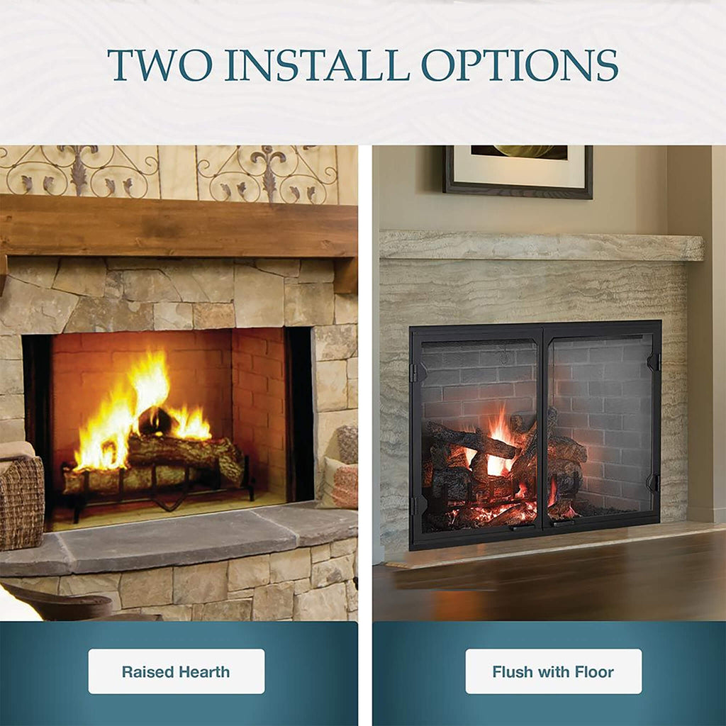 Majestic Biltmore 36-Inch Herringbone Pattern Open Wood-Burning Fireplace [SB60HB] (SAK62147)