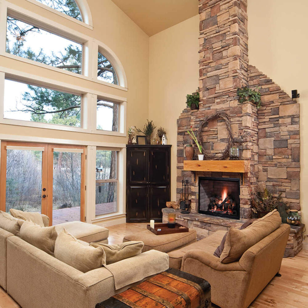 Majestic Biltmore 36-Inch Herringbone Pattern Open Wood-Burning Fireplace [SB60HB] (SAK62147)