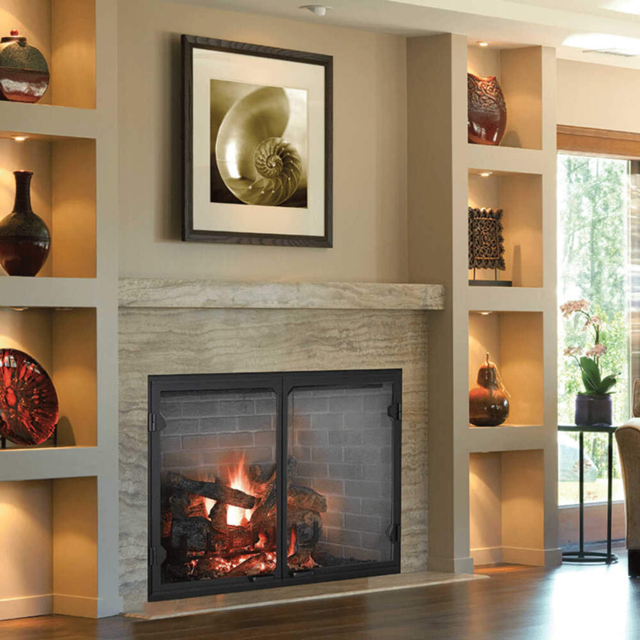 Majestic Biltmore 50-Inch Herringbone Pattern Open Wood-Burning Fireplace [SB100HB] (SAK62529)