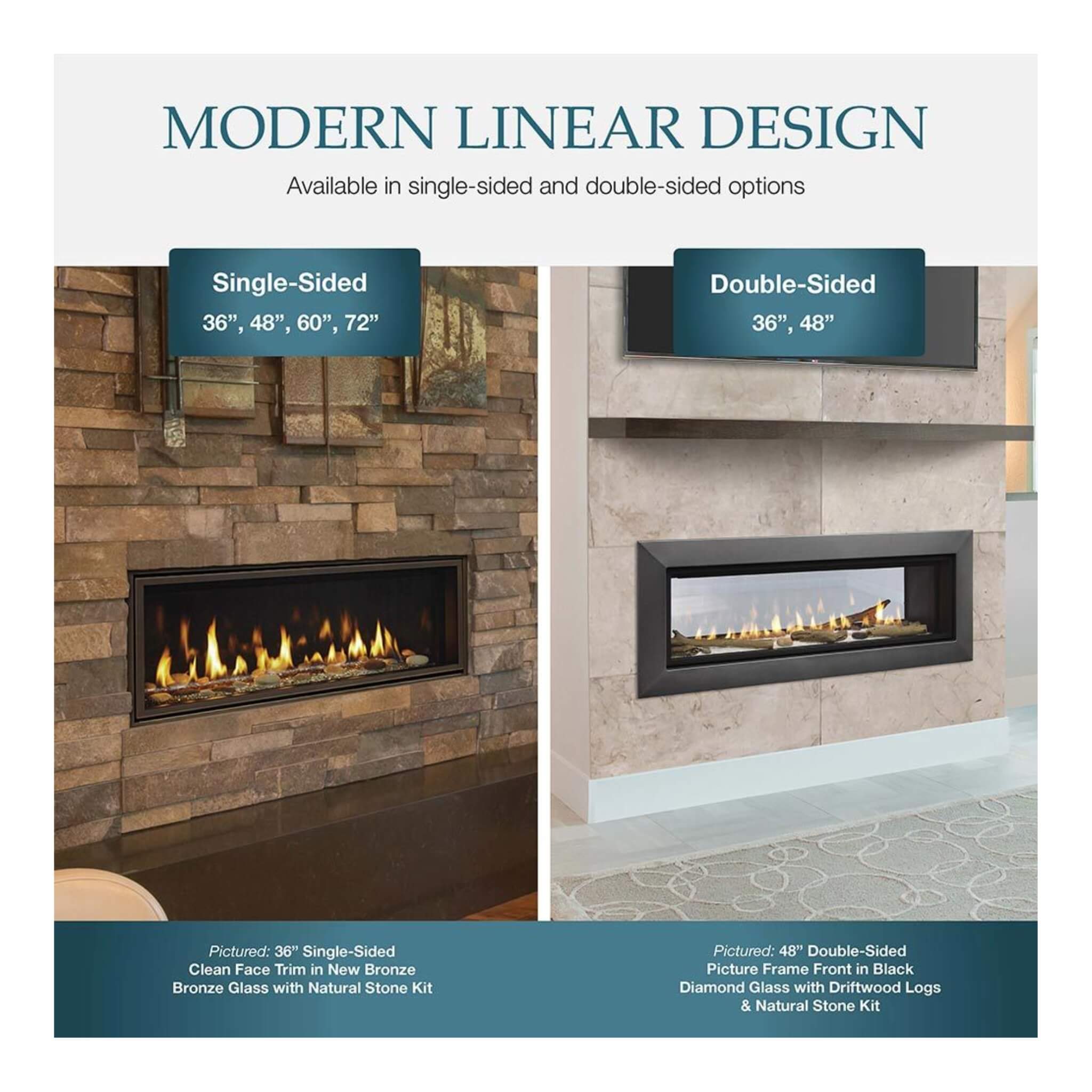 Majestic Echelon II 60-Inch Linear Direct Vent Fireplace [ECHEL60IN-C] (SAK57214)