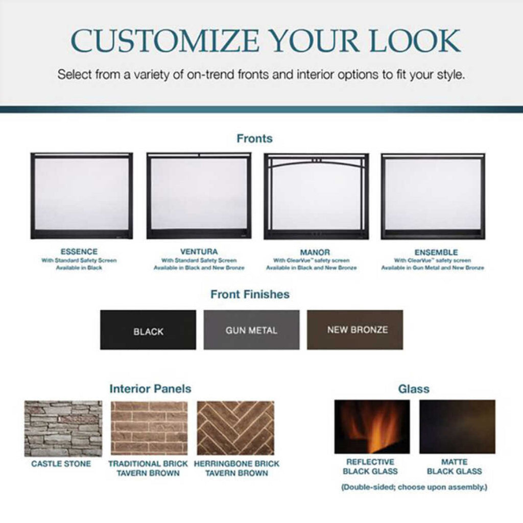 Majestic Meridian 36-Inch Platinum Natural Gas Fireplace [MER36PN] (SAK43751)