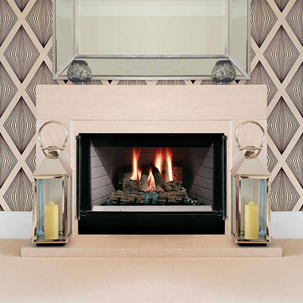 Majestic Sovereign 42-Inch Black Wood Burning Fireplace [SA42R/C] (SAK59347)