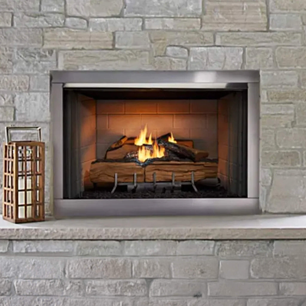 Majestic Vesper 42-Inch Traditional Concrete Refractory Outdoor Gas Fireplace [VOFB42-T] (SAK61435)