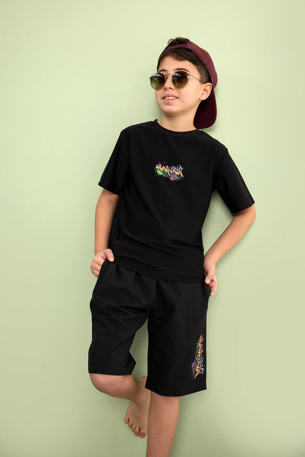 Marina Teen Boys' Swim T-Shirt with UPF50+ Sun Protection (Junior Fit) – GT2501