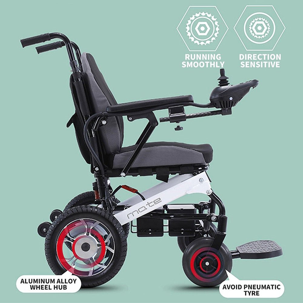 Mate Lightweight 250LBS Foldable Electric Dual Motor Power Motorized Mobility Wheelchair (SAK79245)