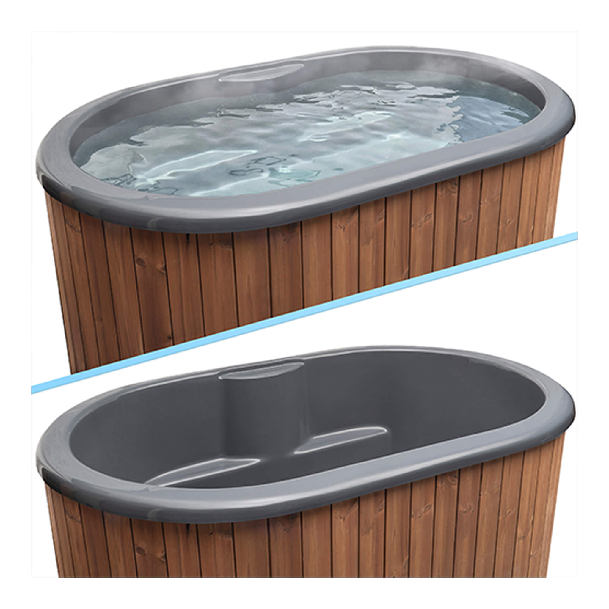 SaunaLife Model S2NC/BC 2-Person Immersion Tub With Combination Water Chiller And Heater [MODEL-S2NC/BC] (SAK95024)