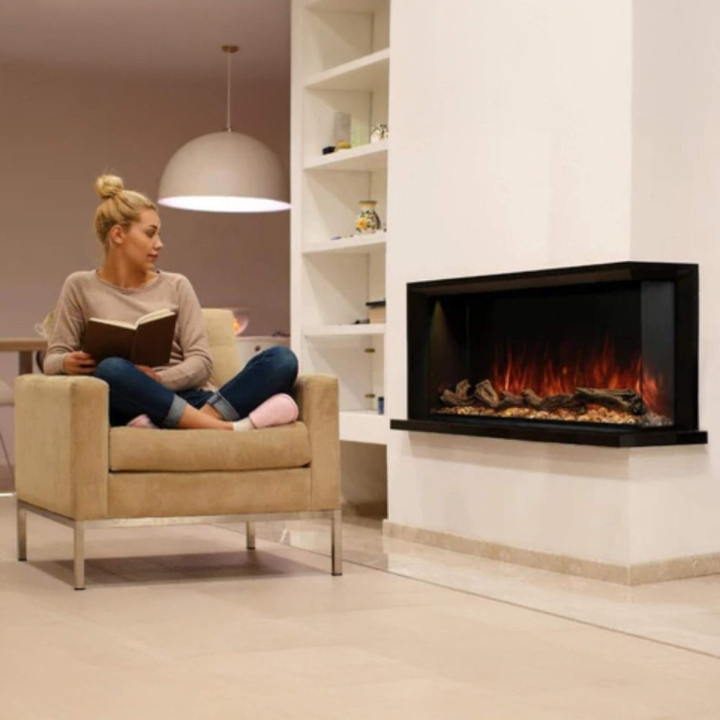 Modern Flames Landscape Pro Multi 56-Inch Linear Multi-Sided Electric Fireplace With Hybrid Flame Technology [LPM-5616V2] (SAK67390)