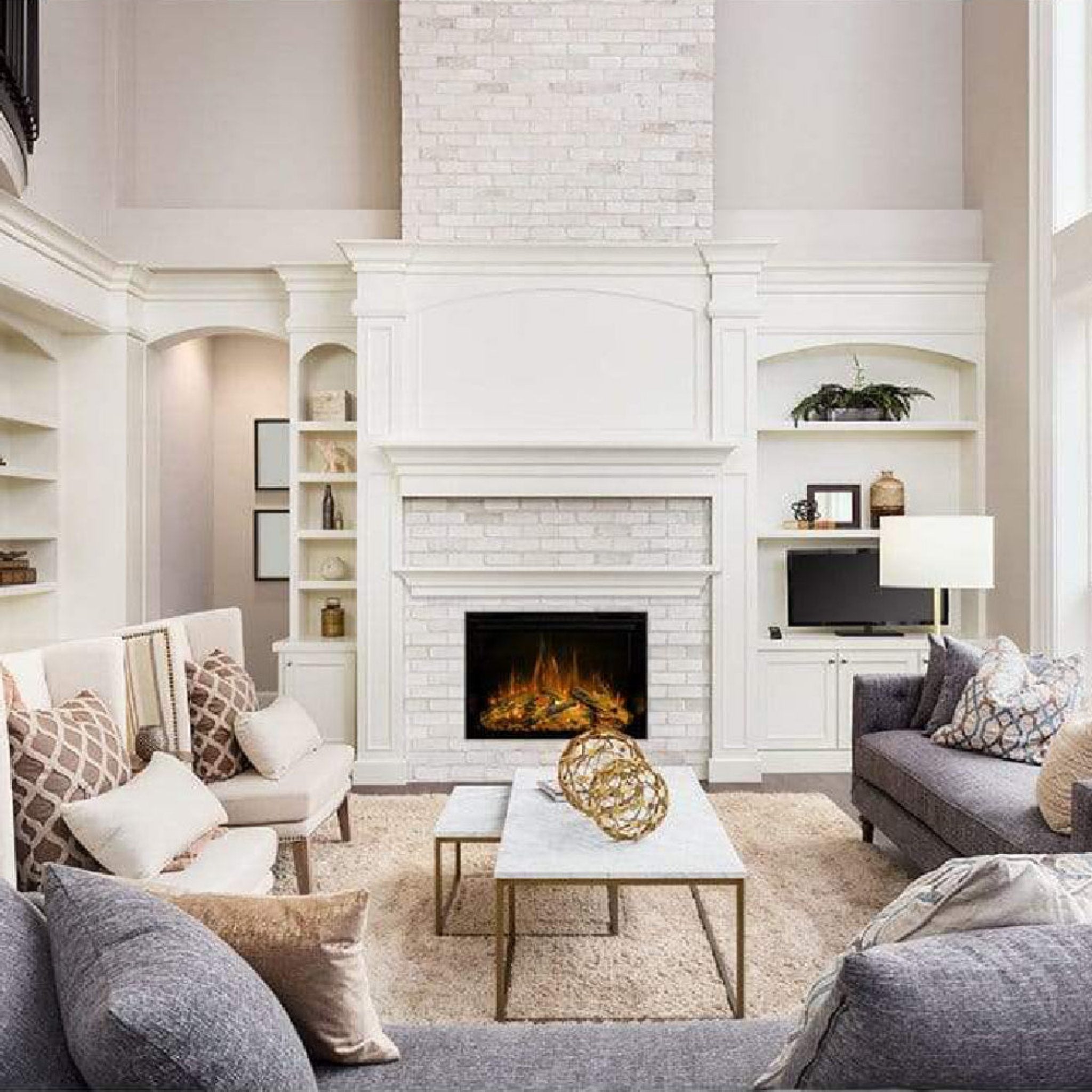 Modern Flames Redstone 30-Inch Built-In Traditional Electric Fireplace [RS-3021] (SAK84729)