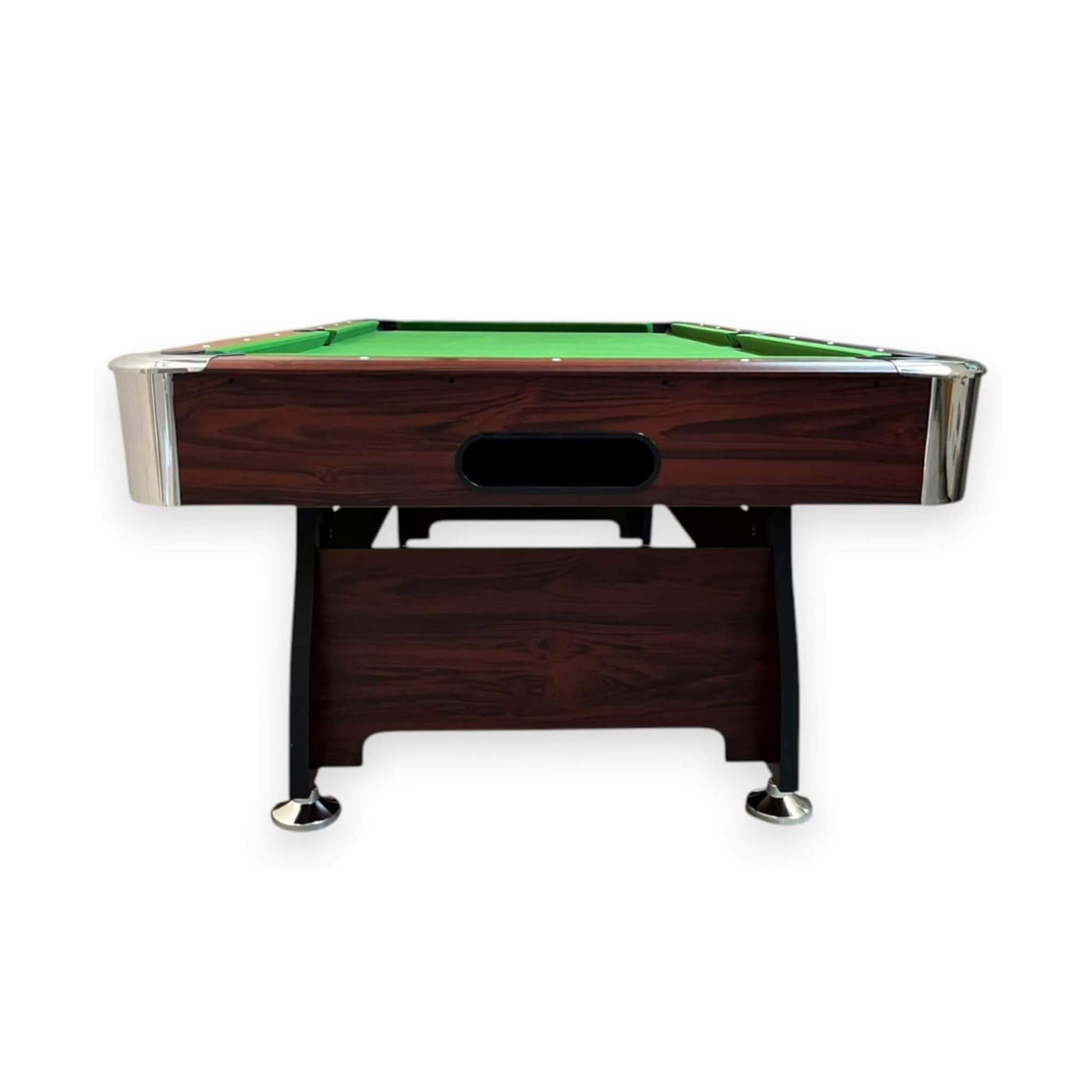 8FT Modern Green Felt Billiard Pool Table With Automatic Ball Return And Accessories Kit (SAK24870)