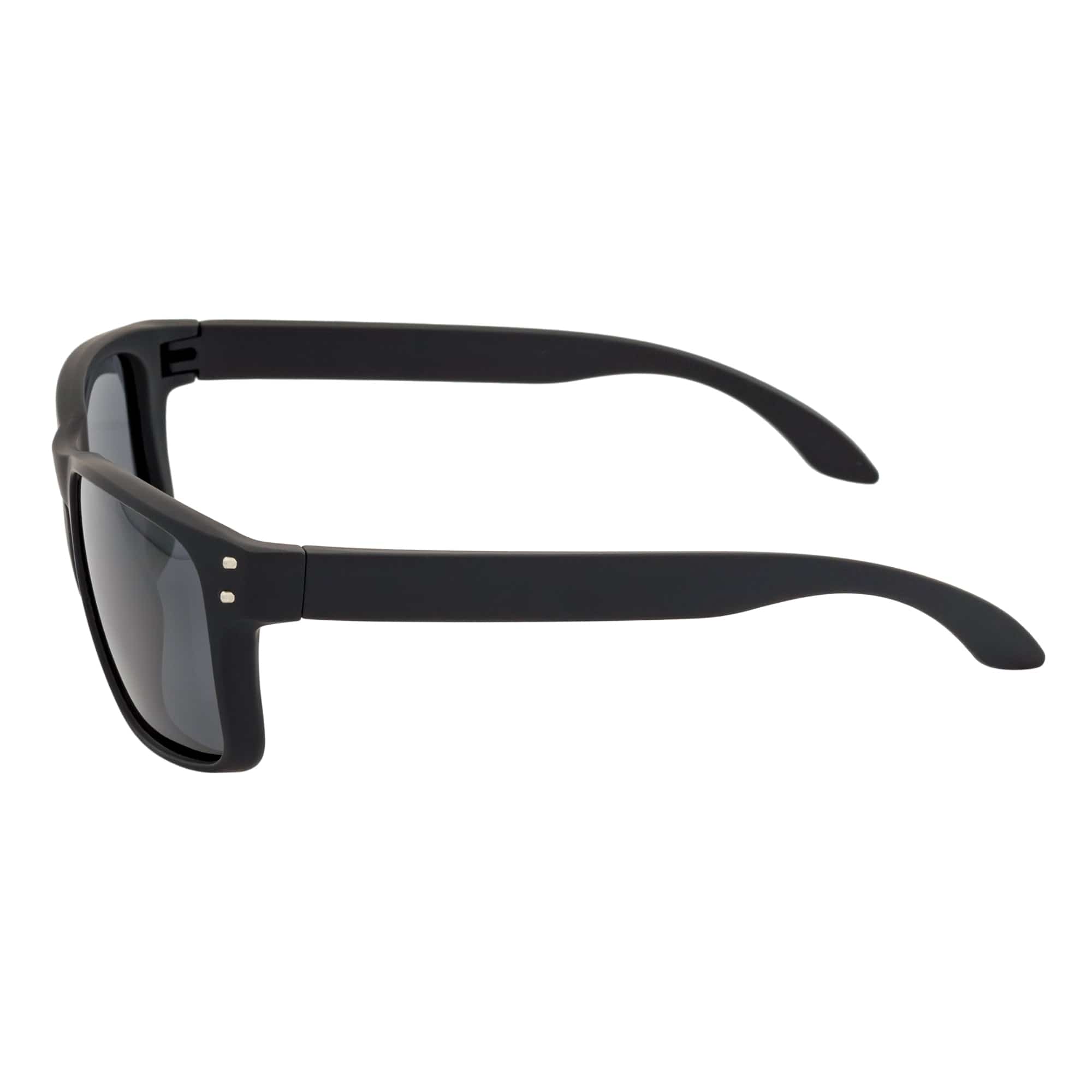 HALLBROOK - Polarized Modern Sports Sunglasses Matte Black Dark Smoke