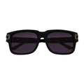 IMPERIAL - Square Two-Tone Metal Square Sunglasses Black-Gunmetal Lavender