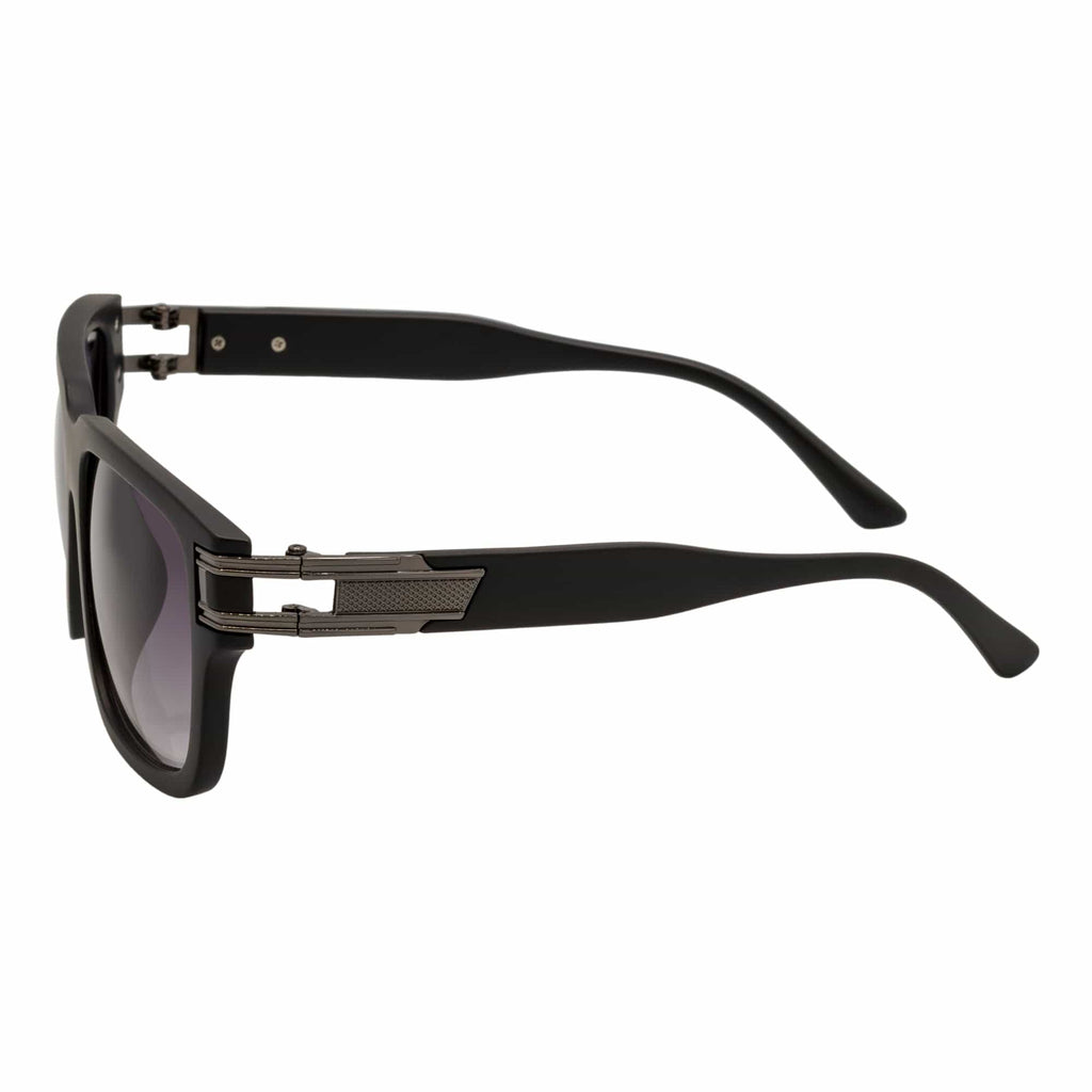 IMPERIAL - Square Two-Tone Metal Square Sunglasses Black-Gunmetal Lavender