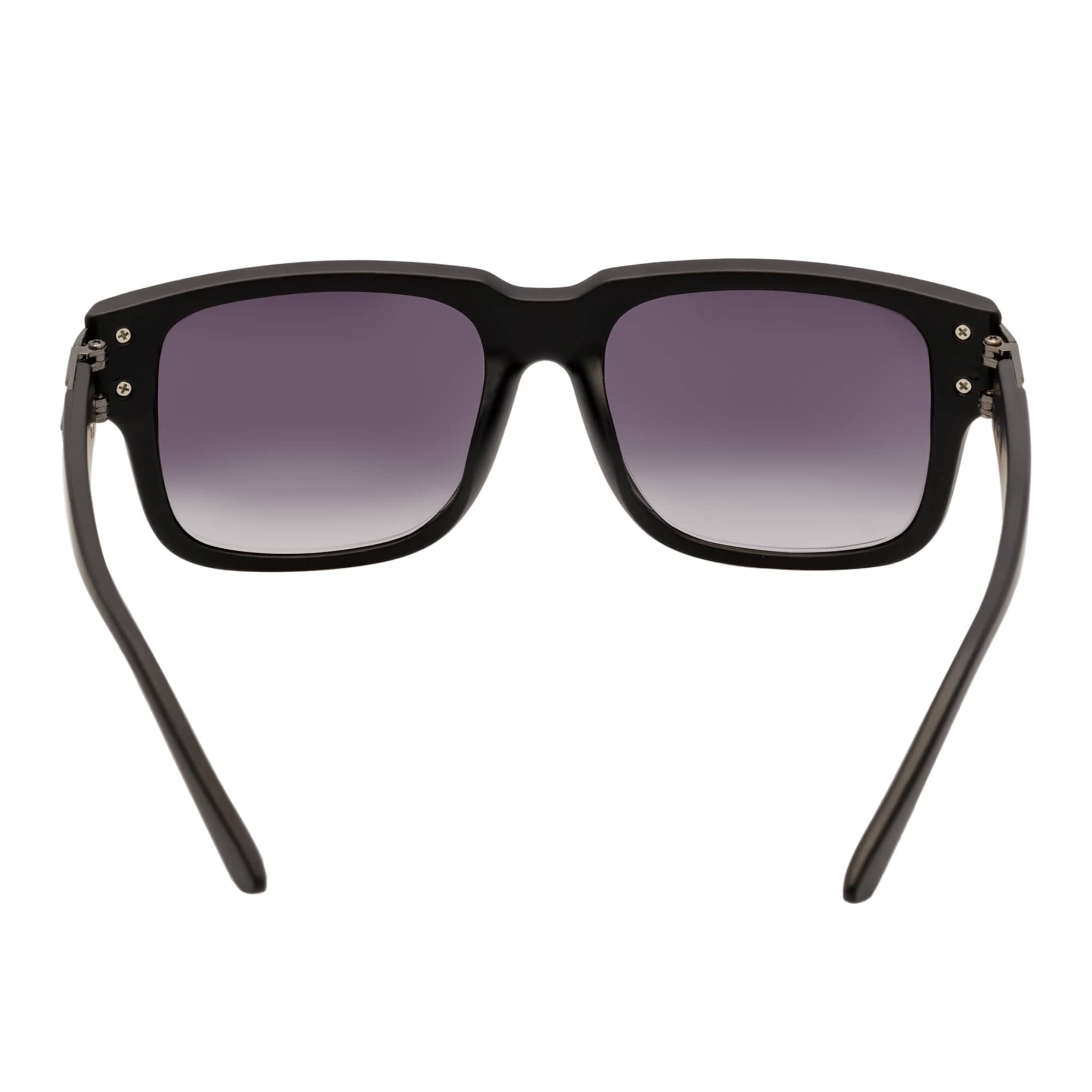 IMPERIAL - Square Two-Tone Metal Square Sunglasses Black-Gunmetal Lavender