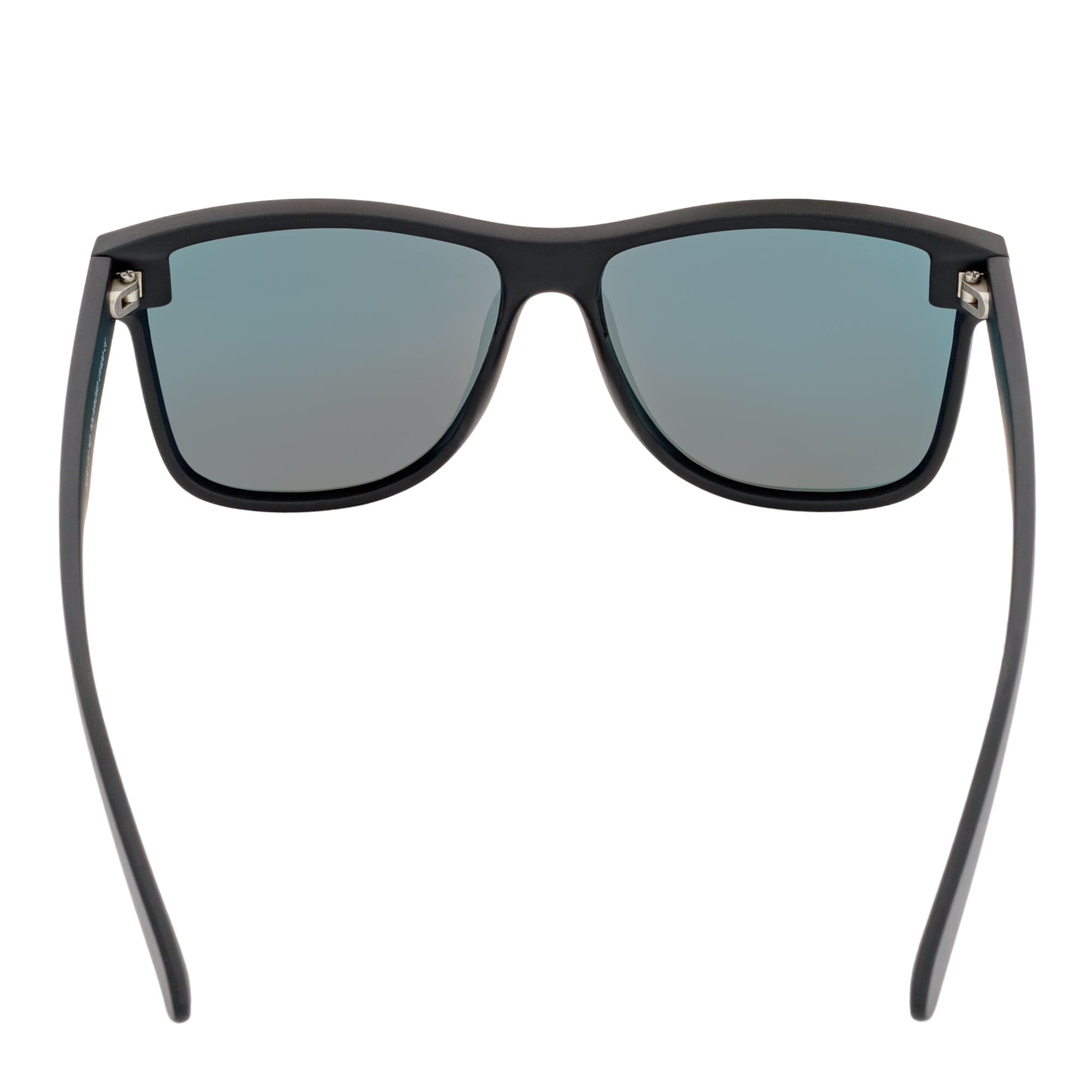 PRIME TIME - Polarized Flat Lens Sunglasses Matte Black Red Mirror