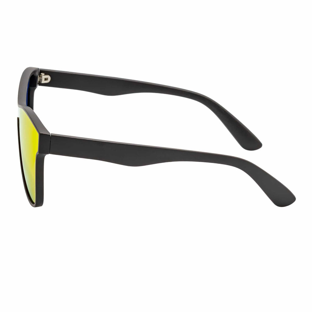PRIME TIME - Polarized Flat Lens Sunglasses Matte Black Red Mirror