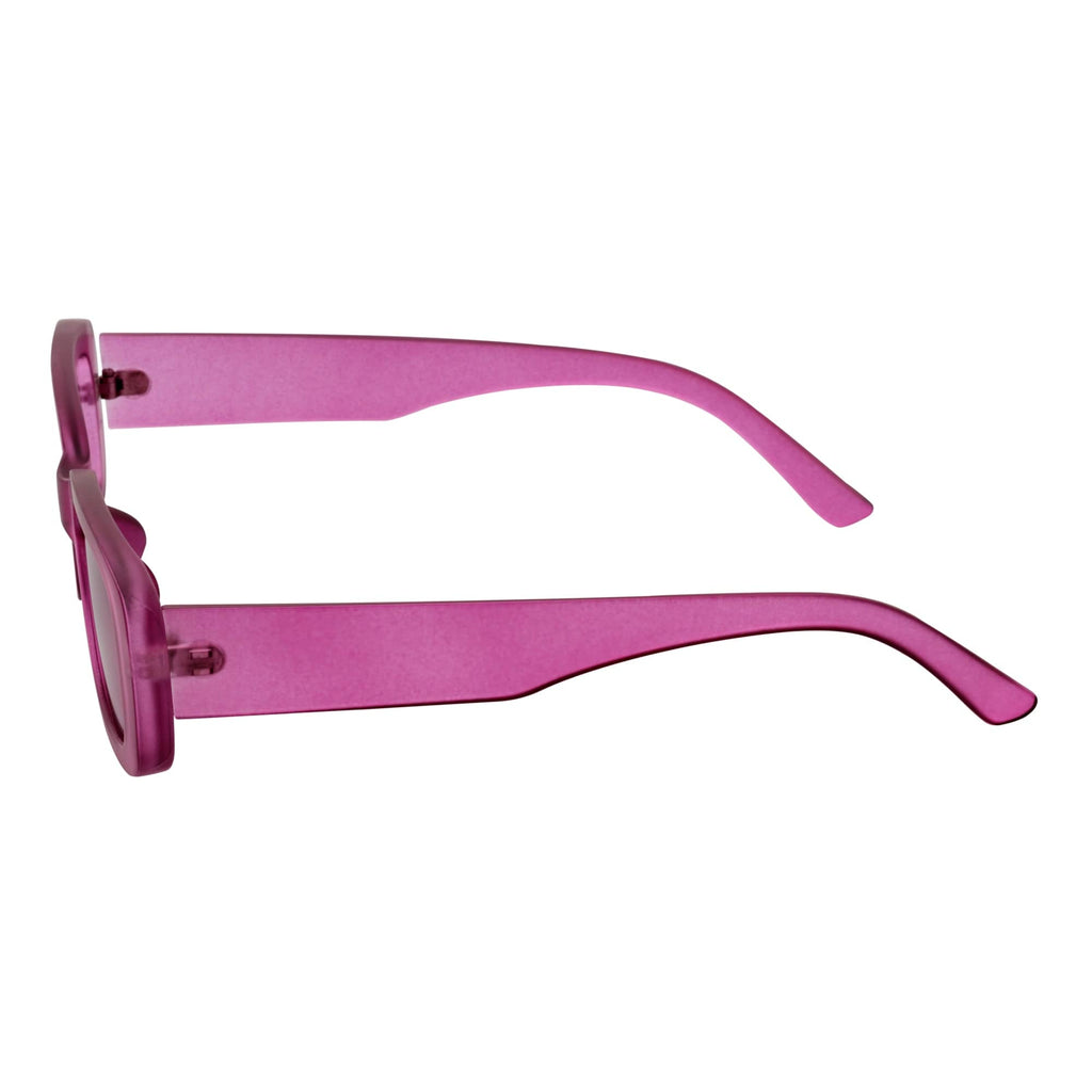 SLIM - Retro 90s Slim Small Rectangle Sunglasses Purple Frame Purple Tint