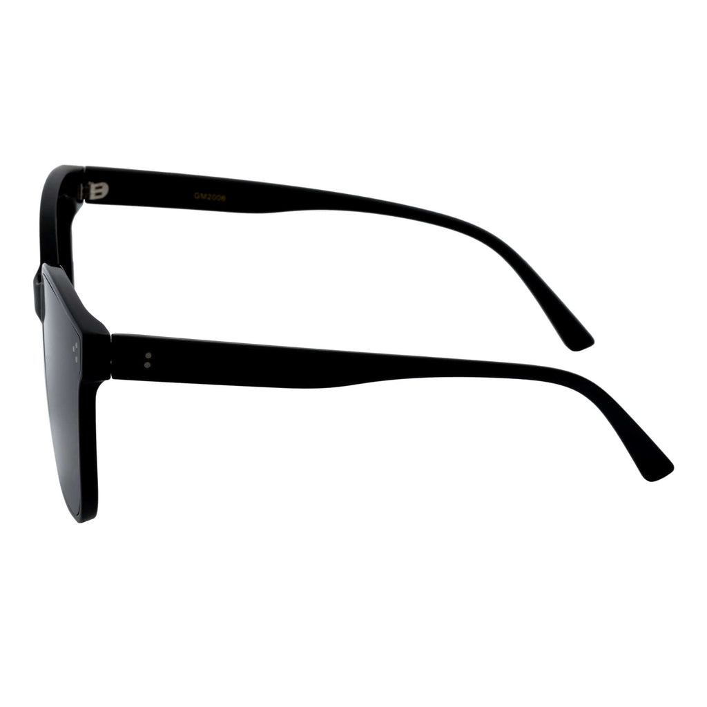 SOFIA - Womens Polarized Oversize Square Cat-Eye Sunglasses Black Smoke