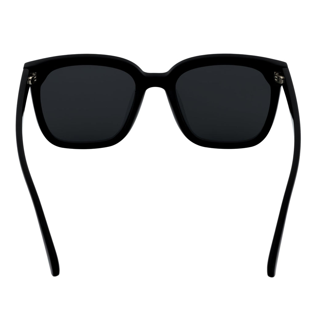 SOFIA - Womens Polarized Oversize Square Cat-Eye Sunglasses Black Smoke
