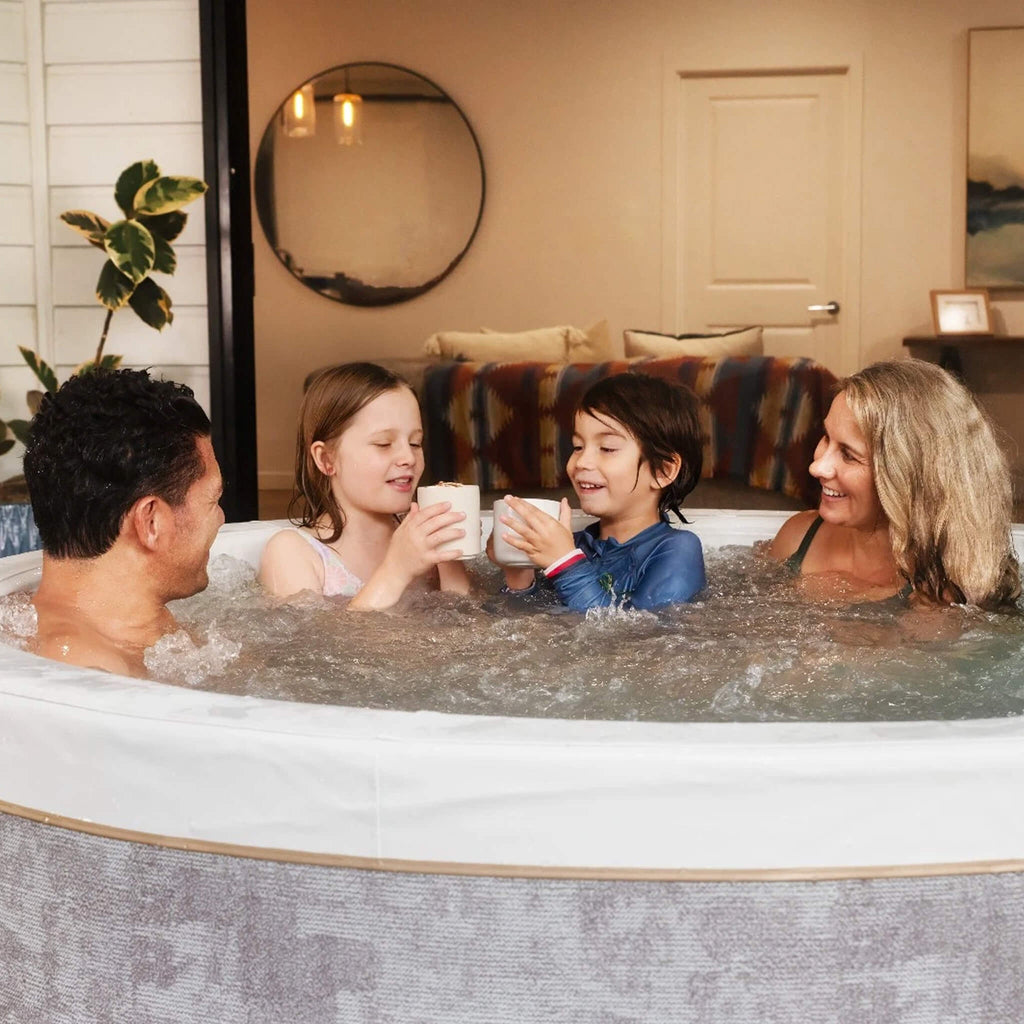 MSpa Cocoon Verto Series Six-Person Inflatable Round Hot Tub With Hydro Massage [F-CO066WE] (SAK50928)