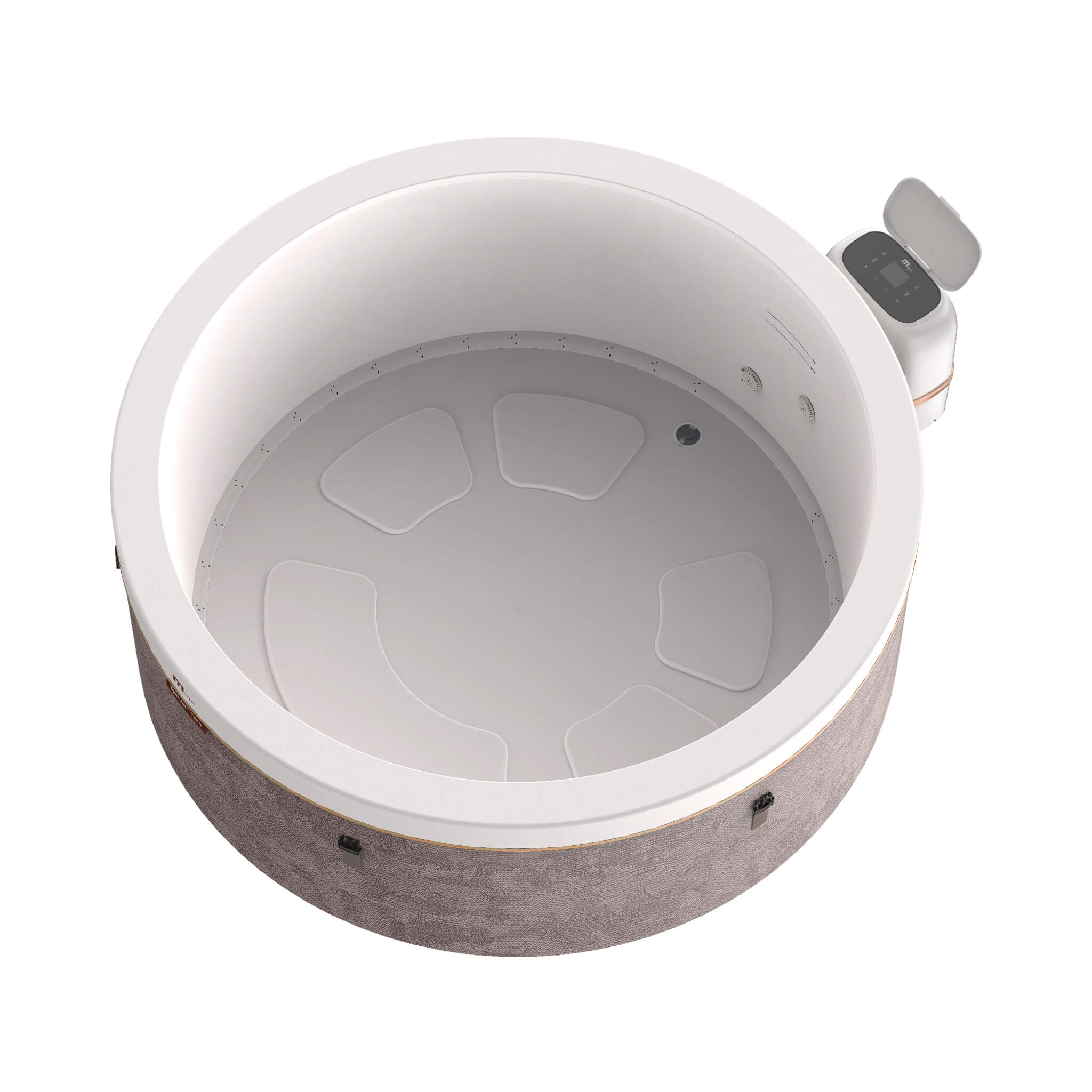 MSpa Cocoon Verto Series Six-Person Inflatable Round Hot Tub With Hydro Massage [F-CO066WE] (SAK50928)
