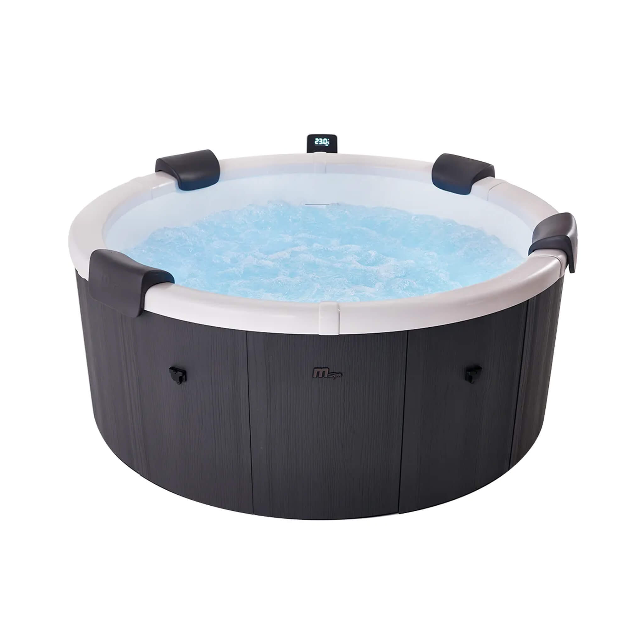 MSpa Denver Frame Series Six-Person Inflatable Round Hot Tub With Hydro Massage [F-DO066W] (SAK87043)