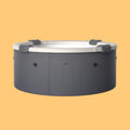 MSpa Denver Frame Series Six-Person Inflatable Round Hot Tub With Hydro Massage [F-DO066W] (SAK87043)
