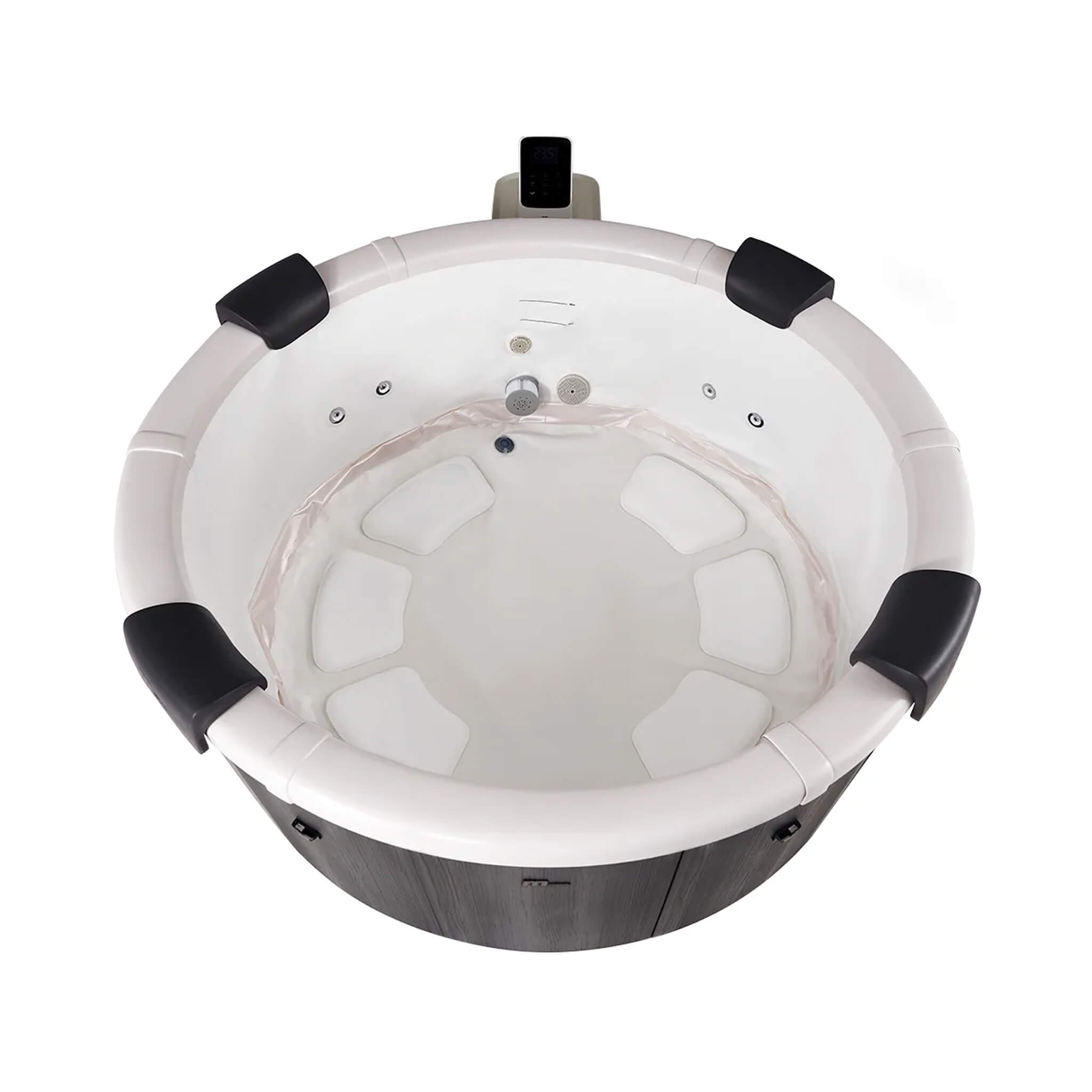 MSpa Denver Frame Series Six-Person Inflatable Round Hot Tub With Hydro Massage [F-DO066W] (SAK87043)