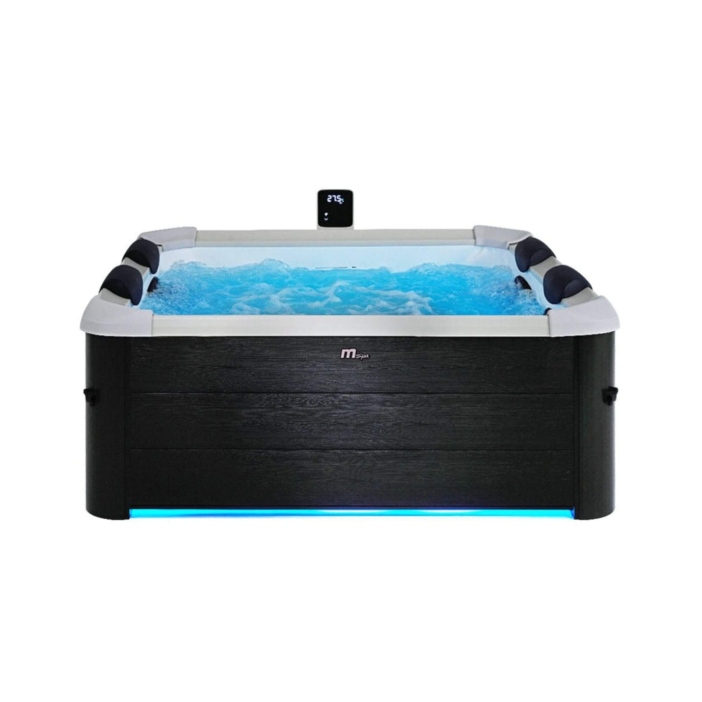 MSpa Oslo Supreme 6-Person 120 Jets Square Spa W/ LED Lights & Integrated App Control [F-OS063W] (SAK93516)