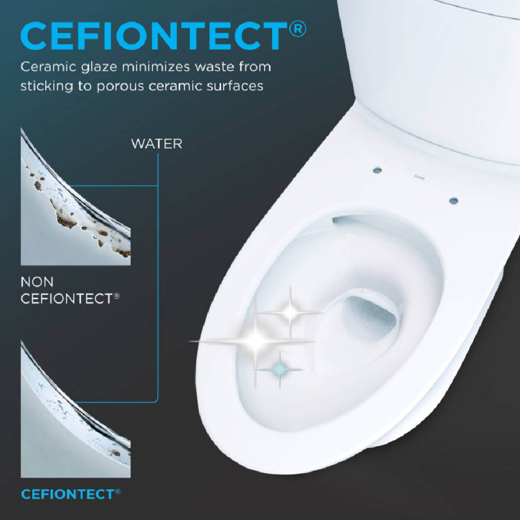 [MW4544726CEFG#01] TOTO Drake II 1.28 GPF Elongated Chair Height Toilet With Washlet S7 Bidet Seat (SAK29654)