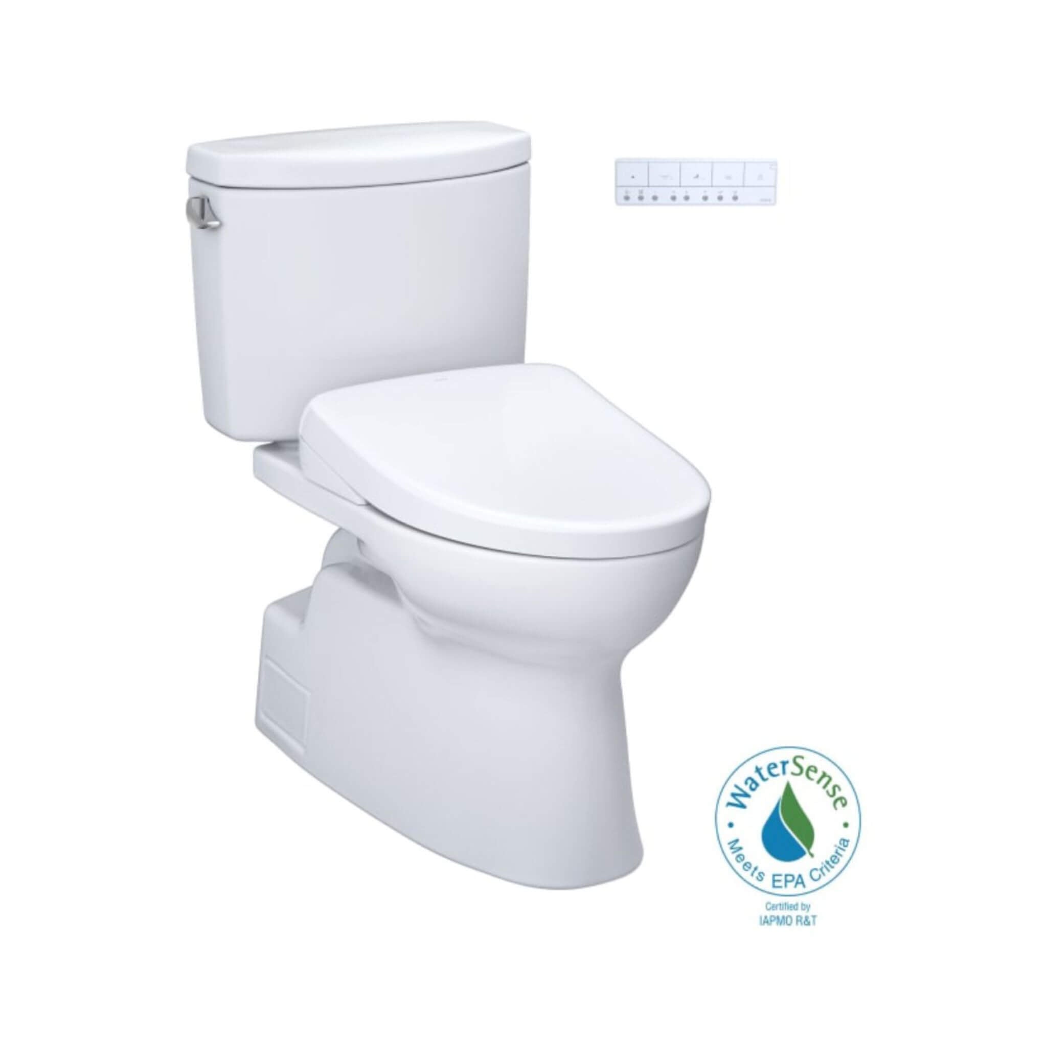 [MW4744736CEFG#01] TOTO Vespin II 1.28 GPF Chair Height Elongated Toilet With Washlet+ S7A Auto Open Bidet Seat (SAK78104)