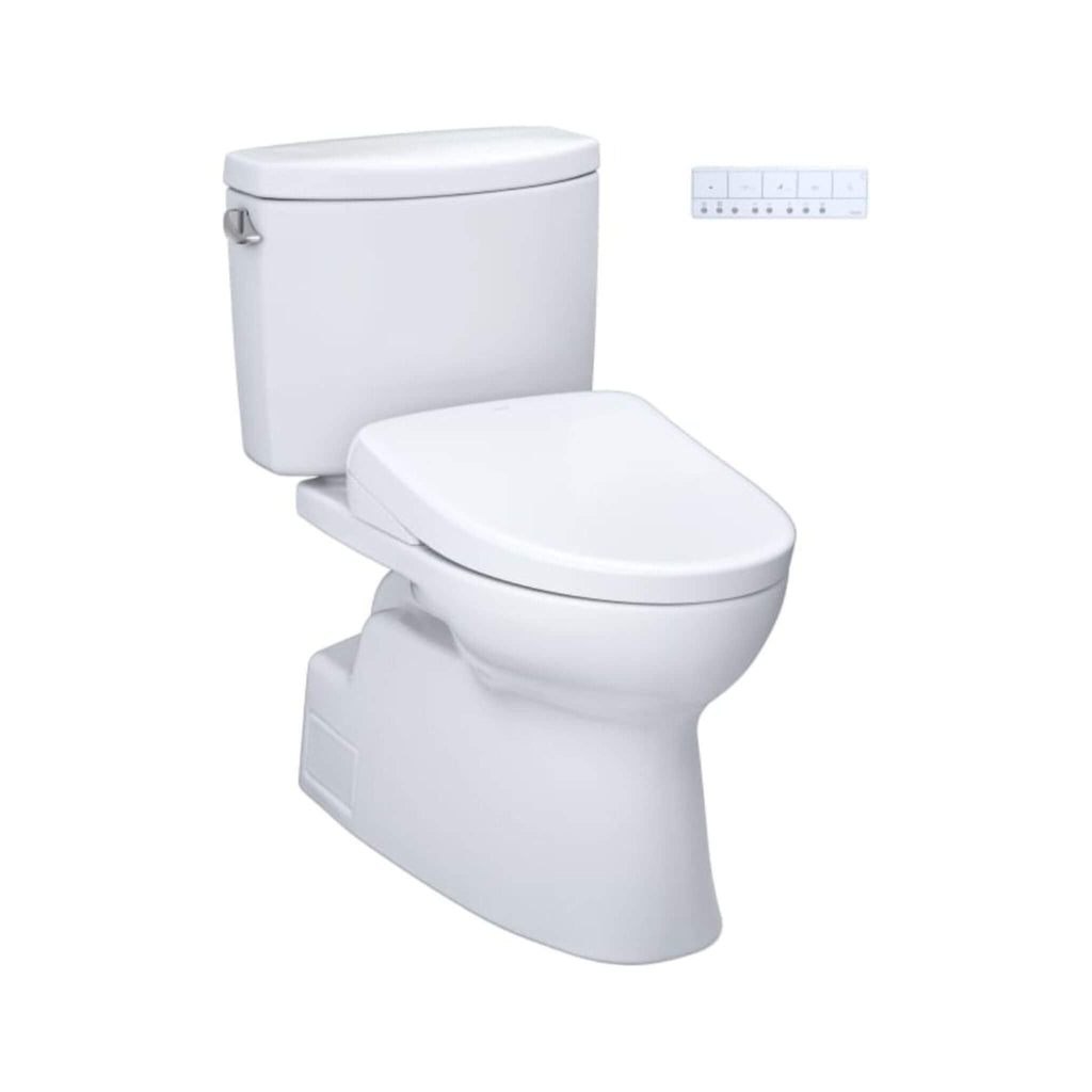 [MW4744736CEFG#01] TOTO Vespin II 1.28 GPF Chair Height Elongated Toilet With Washlet+ S7A Auto Open Bidet Seat (SAK78104)
