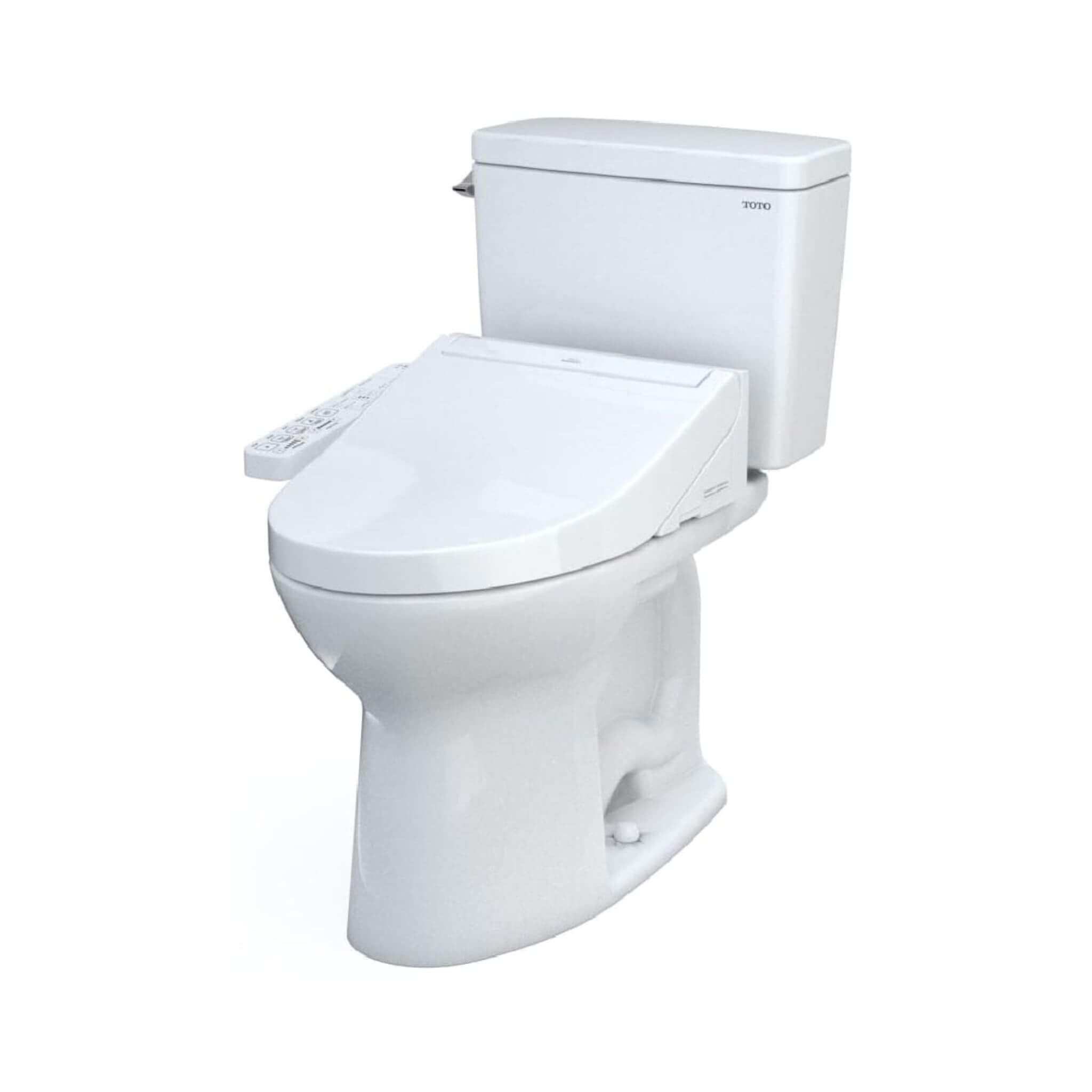 [MW7763074CEG#01] TOTO Drake 1.28 GPF Two Piece Elongated With Left Hand Lever And Washlet C2 Bidet Seat (SAK87823)