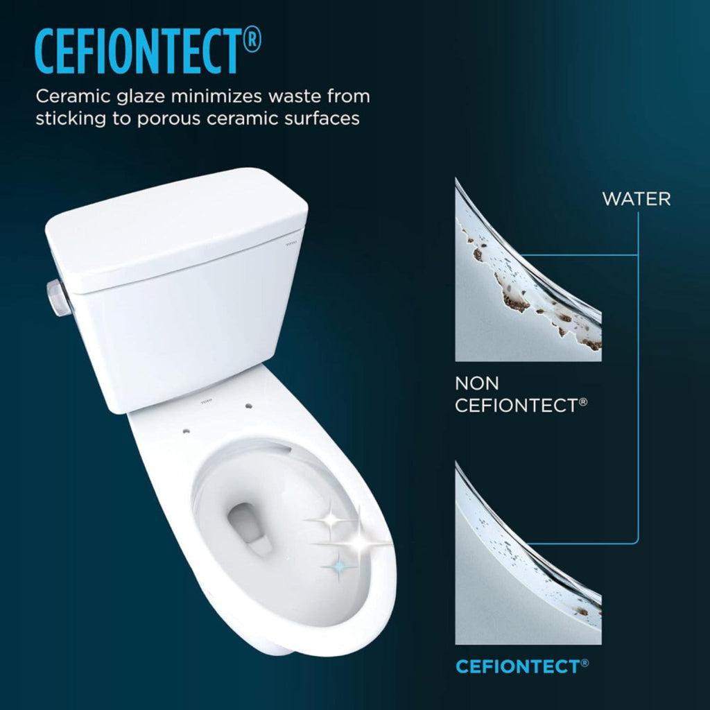 [MW7763084CEFG.10#01] TOTO Drake 1.28 GPF Elongated Universal Height EWater+ Toilet With C5 Bidet Seat (SAK56192)