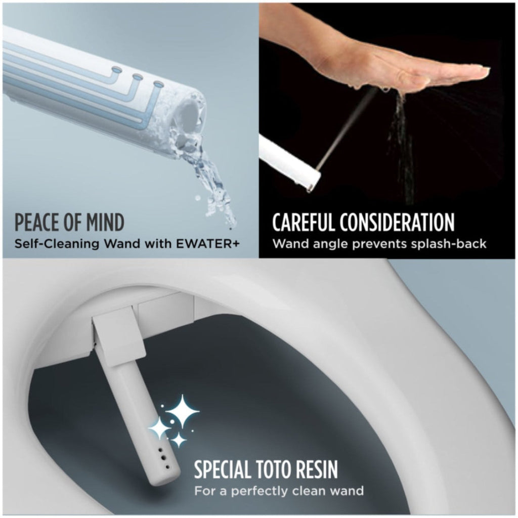 [MW7763084CEFG.10#01] TOTO Drake 1.28 GPF Elongated Universal Height EWater+ Toilet With C5 Bidet Seat (SAK56192)