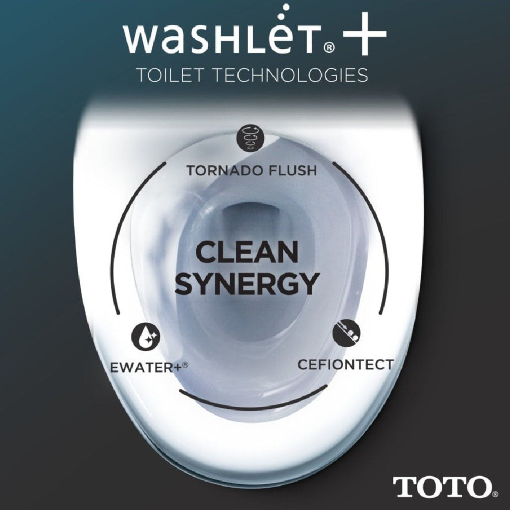[MW7764736CEG#01] TOTO Drake 1.28 GPF Two Piece Washlet Elongated Toilet Seat With S7A Heated Auto Open/Close Lid (SAK64105)