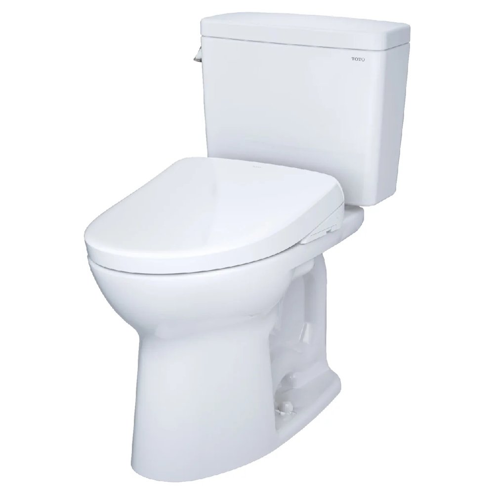 [MW7764736CSFGA.10#01] TOTO Drake 1.6 GPF Universal Height Toilet With Washlet S7A Auto Open Bidet Seat (SAK52849)