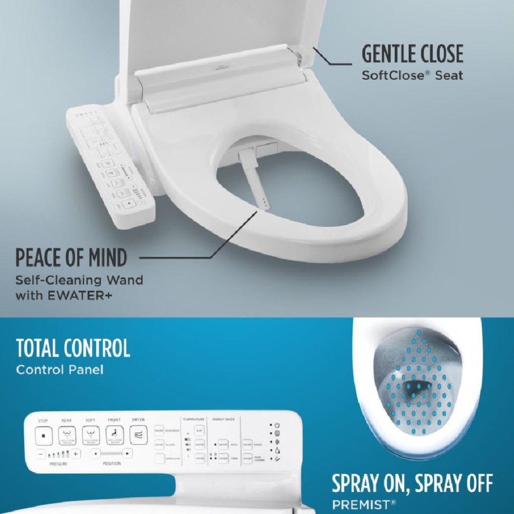 [MW7863074CEG#01] TOTO Drake Transitional Washlet C2 Bidet Seat With 1.28 GPF Elongated Toilet (SAK90371)