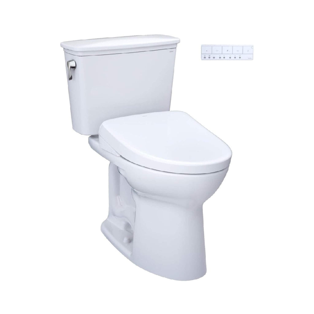 [MW7864726CEFG#01] TOTO Drake 1.28 GPF Elongated Chair Height Toilet Seat With Transitional Washlet S7 (SAK18215)
